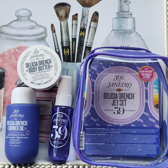 Sol de Janeiro Delicia Drench Jet Set 59 Body Care Set NWT - Picture 1 of 4